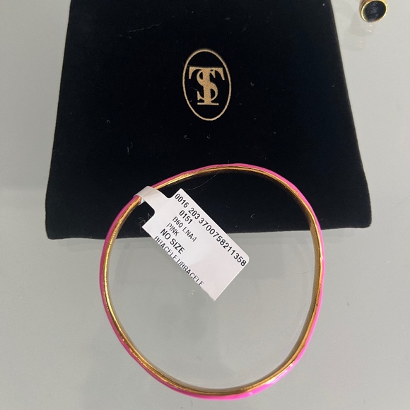 SYLVIA TOLEDANO Flow 22K Gold-Plated & Enamel Bracelet Pink - Picture 2 of 6